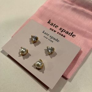 Kate Spade New York Rise and Shine 2-Stud Earring Set Crystal Pearl